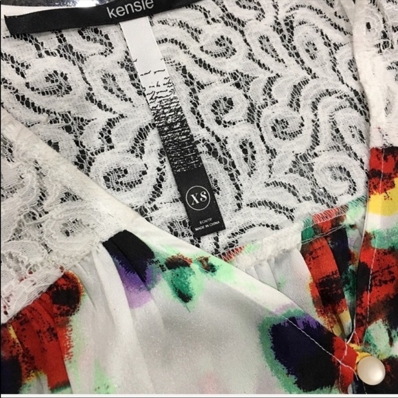 KENSIE sleeveless floral tank top size xs - Picture 5 of 6